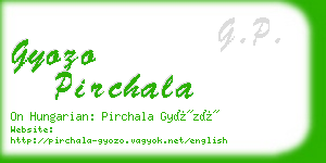 gyozo pirchala business card